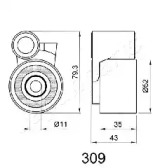 Натяжитель (JAPANPARTS: BE-309)