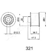 Натяжитель (JAPANPARTS: BE-321)