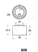 Натяжитель (JAPANPARTS: BE-806)