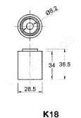 Натяжитель (JAPANPARTS: BE-K18)