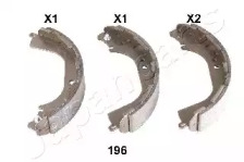 Комлект тормозных накладок (JAPANPARTS: GF-196AF)