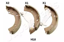 Комлект тормозных накладок (JAPANPARTS: GF-H18AF)