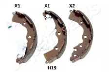 Комлект тормозных накладок (JAPANPARTS: GF-H19AF)