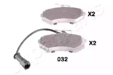 Комплект тормозных колодок (JAPANPARTS: PA-032AF)