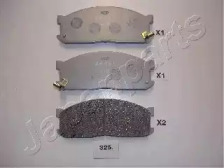 Комплект тормозных колодок (JAPANPARTS: PA-325AF)