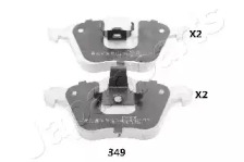 Комплект тормозных колодок (JAPANPARTS: PA-349AF)