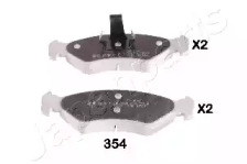 Комплект тормозных колодок (JAPANPARTS: PA-354AF)