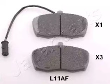 Комплект тормозных колодок (JAPANPARTS: PA-L11AF)