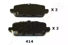 Комплект тормозных колодок (JAPANPARTS: PP-414AF)