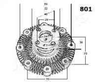 Сцепление (JAPANPARTS: VC-801)