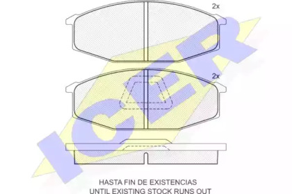 Комплект тормозных колодок (ICER: 140441)