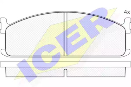 Комплект тормозных колодок (ICER: 140521)