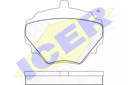 Комплект тормозных колодок (ICER: 180231)