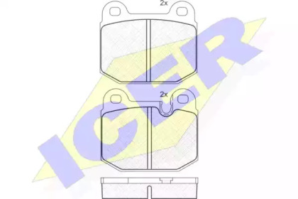 Комплект тормозных колодок (ICER: 180307)