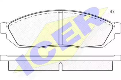 Комплект тормозных колодок (ICER: 180311)