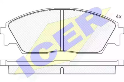 Комплект тормозных колодок (ICER: 180754)