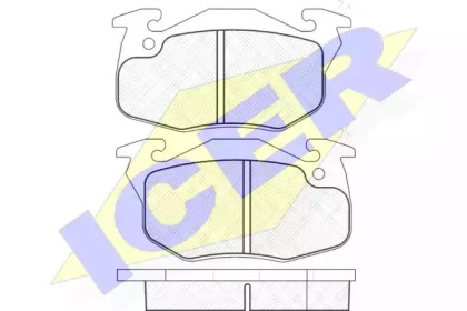 Комплект тормозных колодок (ICER: 181120)