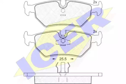Комплект тормозных колодок (ICER: 181214)