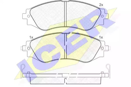 Комплект тормозных колодок (ICER: 181260)