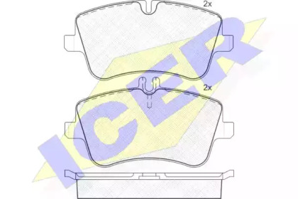 Комплект тормозных колодок (ICER: 181369)