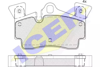 Комплект тормозных колодок (ICER: 181611-203)