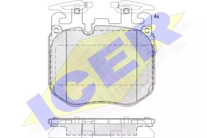 Комплект тормозных колодок (ICER: 182265)