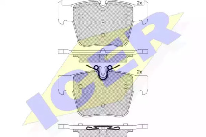 Комплект тормозных колодок (ICER: 182271)