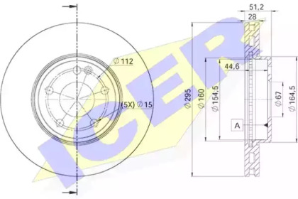 Тормозной диск (ICER: 78BD0122-2)