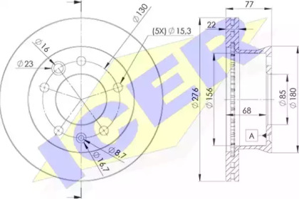 Тормозной диск (ICER: 78BD0181-1)