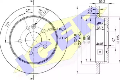 Тормозной диск (ICER: 78BD4230-2)