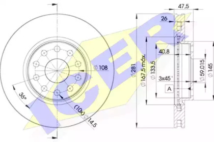 Тормозной диск (ICER: 78BD4639-2)