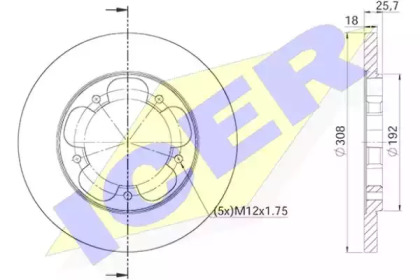 Тормозной диск (ICER: 78BD6546-2)