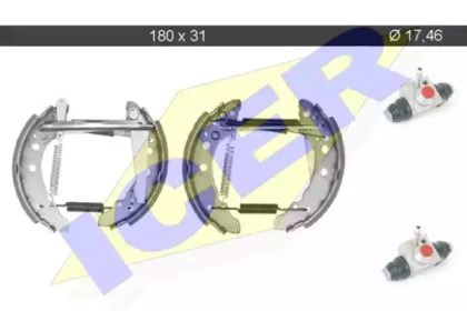 Комлект тормозных накладок (ICER: 79KT0002 C)