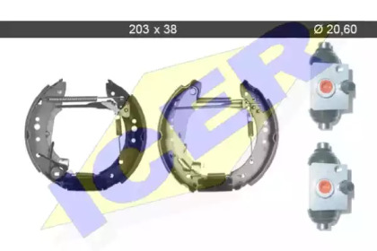 Комлект тормозных накладок (ICER: 79KT0006 C)