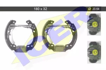 Комлект тормозных накладок (ICER: 79KT0010 C)