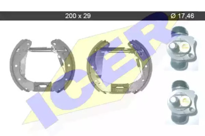 Комлект тормозных накладок (ICER: 79KT0036 C)