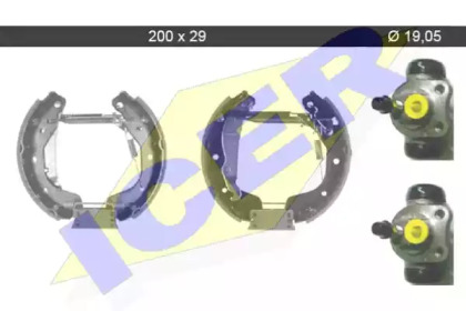 Комлект тормозных накладок (ICER: 79KT0039 C)