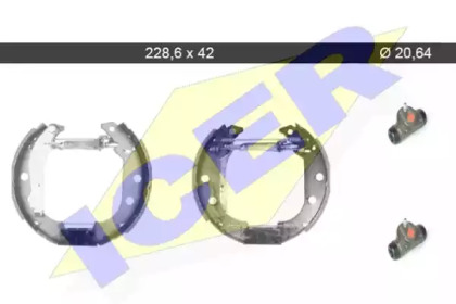 Комлект тормозных накладок (ICER: 79KT0052 C)