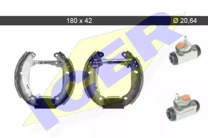 Комлект тормозных накладок (ICER: 79KT0058 C)