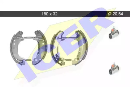 Комлект тормозных накладок (ICER: 79KT0064 C)