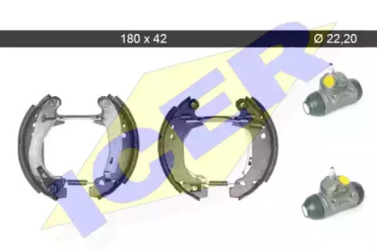 Комлект тормозных накладок (ICER: 79KT0065 C)