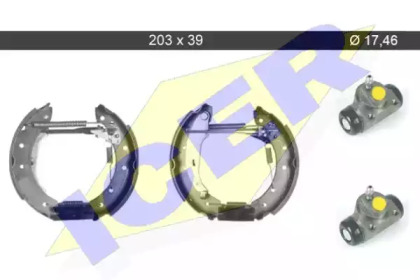 Комлект тормозных накладок (ICER: 79KT0068 C)