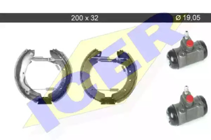 Комлект тормозных накладок (ICER: 79KT0082 C)