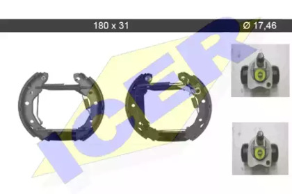 Комлект тормозных накладок (ICER: 79KT0091 C)