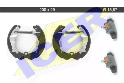 Комлект тормозных накладок (ICER: 79KT0095 C)