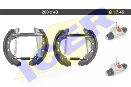 Комлект тормозных накладок (ICER: 79KT0099 C)