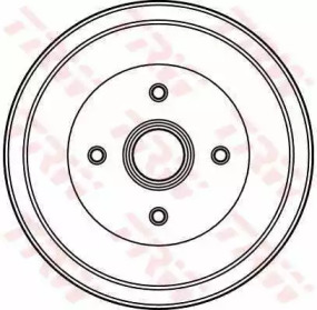 Тормозный барабан (TRW: DB4019)