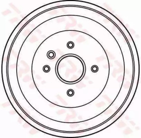 Тормозный барабан (TRW: DB4025)