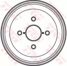 Тормозный барабан (TRW: DB4098)