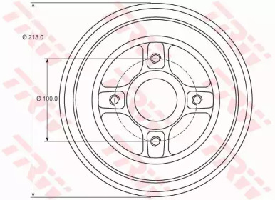 Тормозный барабан (TRW: DB4363MR)